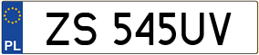 Trailer License Plate